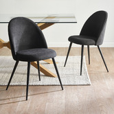 Temple &amp; Webster Black Charlie Dining Chairs