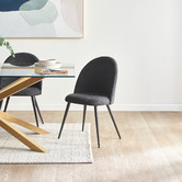 Temple &amp; Webster Black Charlie Dining Chairs