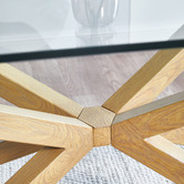 Temple &amp; Webster 200 x 100cm Charlie Glass Dining Table