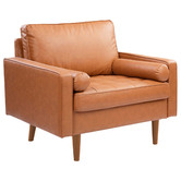 Temple &amp; Webster Stockholm Faux Leather Sofa &amp; Armchair Set