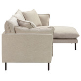 Temple &amp; Webster Natural Bellamy 3 Seater Sofa with Chaise