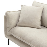 Temple &amp; Webster Natural Bellamy 3 Seater Sofa with Chaise
