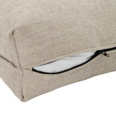 Temple &amp; Webster Natural Bellamy 3 Seater Sofa with Chaise
