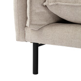 Temple &amp; Webster Natural Bellamy 3 Seater Sofa with Chaise