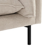Temple &amp; Webster Natural Bellamy 3 Seater Sofa with Chaise