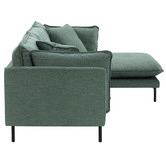 Temple &amp; Webster Ocean Green Bellamy 3 Seater Sofa with Chaise