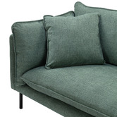 Temple &amp; Webster Ocean Green Bellamy 3 Seater Sofa with Chaise