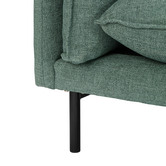 Temple &amp; Webster Ocean Green Bellamy 3 Seater Sofa with Chaise