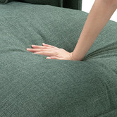 Temple &amp; Webster Ocean Green Bellamy 3 Seater Sofa with Chaise