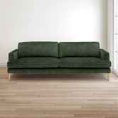 Temple &amp; Webster Darya 3 Seater Velvet Sofa