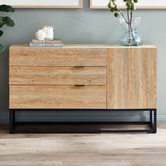 Temple &amp; Webster Melis 3 Drawer Sideboard Buffet