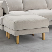 Temple &amp; Webster Bungalow Fabric Ottoman