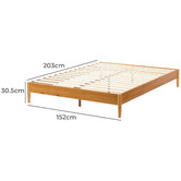 Temple &amp; Webster Ruby Pine Wood Platform Bed