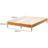 Temple &amp; Webster Ruby Pine Wood Platform Bed