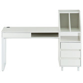 Temple &amp; Webster White Bratton Writing Desk