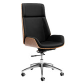 Temple &amp; Webster Bentwood High Back Executive Office Chair