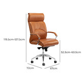 Temple &amp; Webster Hannon Leather Executive Office Chair