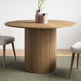 Temple &amp; Webster Anika Round Mango Wood Dining Table