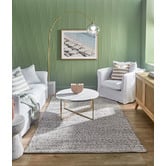 Temple &amp; Webster White Serena Round Carrara Marble Coffee Table