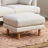 Temple &amp; Webster Bungalow Fabric Ottoman