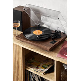Temple &amp; Webster 150cm Vincent Premium Tambour Oak Wood Sideboard Buffet
