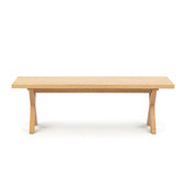 Temple &amp; Webster 6 Seater Brighton Oak Dining Table &amp; Bench Set