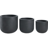 Temple &amp; Webster Black Mahalo Outdoor Planter