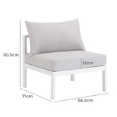 Temple &amp; Webster Felix 4 Seater Aluminium Outdoor Sofa Set