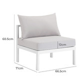 Temple &amp; Webster Felix 4 Seater Aluminium Outdoor Sofa Set