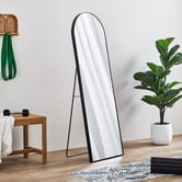 Temple &amp; Webster Nala Arched Freestanding Metal Mirror