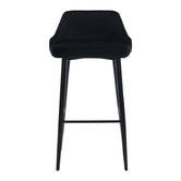 Temple &amp; Webster 74cm Brahms Mid-Back Velvet Barstools