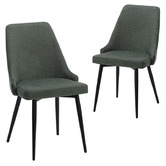 Temple &amp; Webster Brahms Chenille Dining Chairs