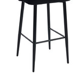 Temple &amp; Webster 74cm Brahms Mid-Back Velvet Barstools