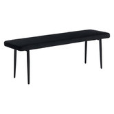 Temple &amp; Webster Brahms 2 Seater Velvet Dining Bench