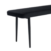 Temple &amp; Webster Brahms 2 Seater Velvet Dining Bench