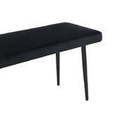 Temple &amp; Webster Brahms 2 Seater Velvet Dining Bench