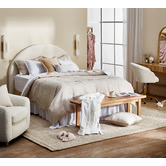 Temple &amp; Webster Tate Arched Wooden Framed Wall Mirror