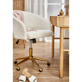 Temple &amp; Webster Anika 2 Drawer Mango Wood Writing Desk