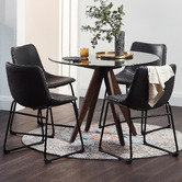 Temple &amp; Webster 4 Seater Anders Dining Table &amp; Vintage Phoenix Dining Chair Set