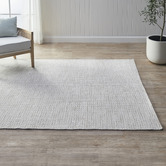 Temple &amp; Webster Beige Skandi Reversible Wool Rug