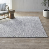 Temple &amp; Webster Grey Skandi Hand-Woven Wool Rug