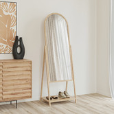 Temple &amp; Webster Odie Easel Wooden Mirror