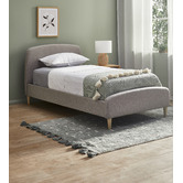 Temple &amp; Webster King Single Nordic Kid&#039;s Upholstered Bed