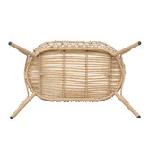 Temple &amp; Webster Mieko Poly Rattan Doll Bassinet