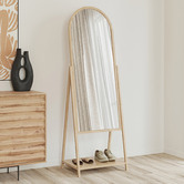 Temple &amp; Webster Odie Easel Wooden Mirror