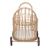 Temple &amp; Webster Mieko Poly Rattan Doll Pram