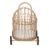 Temple &amp; Webster Mieko Poly Rattan Doll Pram