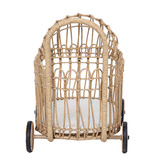 Temple &amp; Webster Mieko Poly Rattan Doll Pram