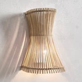 Temple &amp; Webster Paloma Rattan Wall Sconce