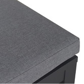 Temple &amp; Webster 3 Seater Charcoal Kos Aluminium Outdoor Bench